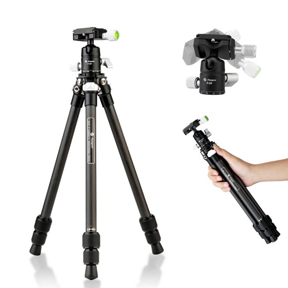 Trípode Fotopro P-2 de 71 cm con Cabezal de Bola de Fibra de Carbono