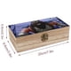thumbnail image 2 of Rey Lobo Caja Organizadora de Madera Rústica - Caja Decorativa Multifuncional para Escritorio, Hogar, Oficina, Joyas y Manualidades, 2 of 6