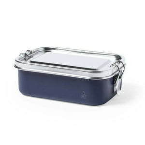 Importclick - Contenedor Tupper Hermético Acero Inox. Azul Shonka 750 Ml