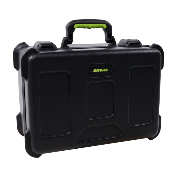 Estuche Moldeado para Micrófonos con Compartimentos para (30) Micrófonos con Cable y Cerraduras Compatibles con TSA de Shure by Gator (SH-MICCASE-30)