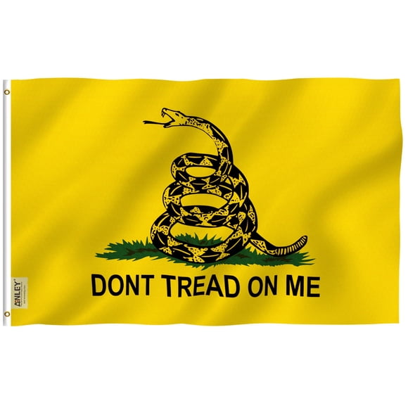 Bandera Anley Don't Tread On Me, 90 x 150 cm, poliéster