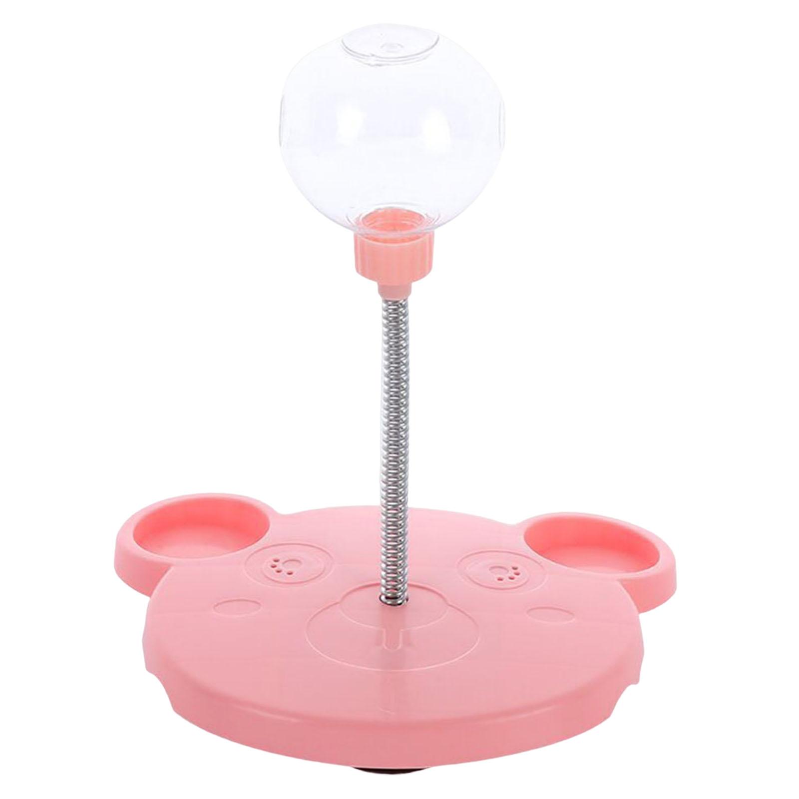 Ioensy - Divertido Juguete De Alimentación Lenta Para Perros Y Gatos Para Ejercicios De Entrenamiento De Mascotas Rosa Sin Bola De Hierba Gatera