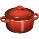 thumbnail image 1 of Mini-redonda de gres Cocotte Le Creuset, 240 ml, color cereza, 1 of 3