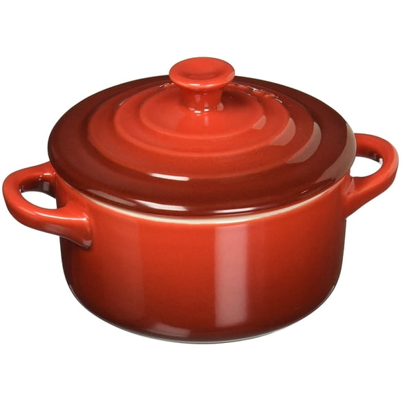 Mini-redonda de gres Cocotte Le Creuset, 240 ml, color cereza