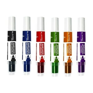 Set Plumones, Marcadores Recargables 6 Unid. Lavoro Multicolor