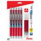 thumbnail image 1 of Juego de bolígrafos Pentel Energel Deluxe RTX, 0,5 mm, punta de aguja roja x5, 1 of 7