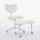 thumbnail image 2 of Meditation Chair Plus, Cross Legged Chair with Wheels, ADHD Chair, Criss Cross Desk Chair with Lumbar Support and Adjustable Stool, Flexible Design for Fidgety Sitters, Ivory, 2 of 3