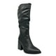 thumbnail image 1 of Bota de Mujer color Negro Caña Alta con Diseño Arrugado y, 1 of 5