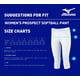 thumbnail image 3 of Pantalón de softball Mizuno Prospect para mujer blanco de poliéster, 3 of 5