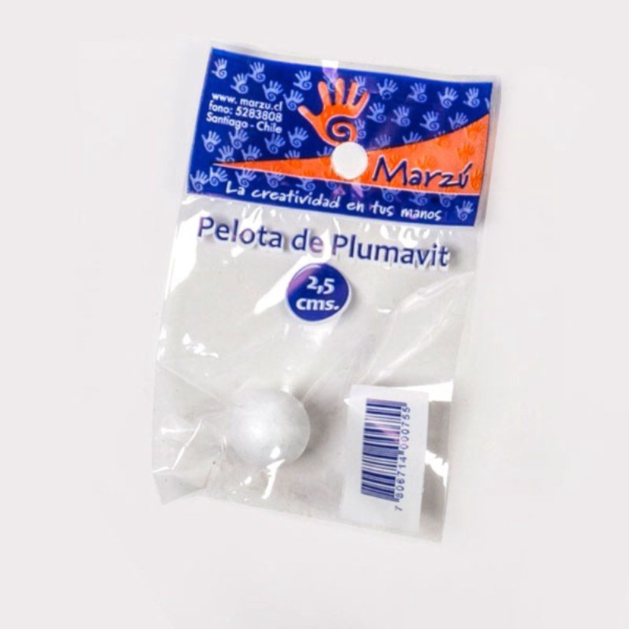 Pelota De Plumavit 2,5 Marzú