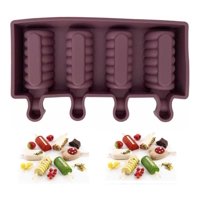 Genérico - Moldes De Silicona Para Helados Molde Paletas Helado Mini