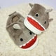 thumbnail image 2 of Pantuflas Niños De Felpa, Diseño De Tuburón, Anime, Kawaii Color Café Talla 32-33, 2 of 2
