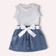thumbnail image 1 of Conjunto Para Niña De 3 Prendas Polera Y Falda De Mezclilla + Cinturon, 1 of 3