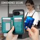 thumbnail image 5 of Para Google Pixel 11 / Pixel 11 Pro Funda de Teléfono 2 en 1 Billetera con Tarjetero y Bolsillo con Cierre para Efectivo, Funda de Cuero PU, Bloqueo RFID, Soporte Magnético Protector para Mujeres, 5 of 8