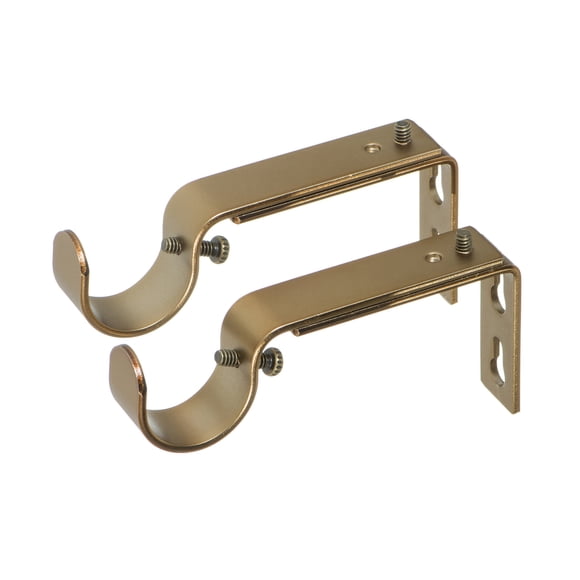 Soportes para barra de cortina Ivilon 7,6 cm dorado cálido (2 unidades)
