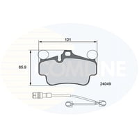 Pastillas Freno Para Auto Comline Cbp26127