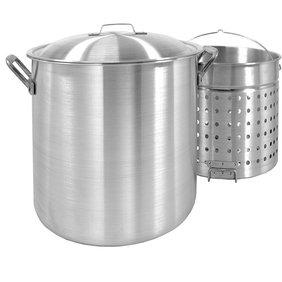 Cesta Bayou Classic Boiler de aluminio con asas remachadas de 95 litros