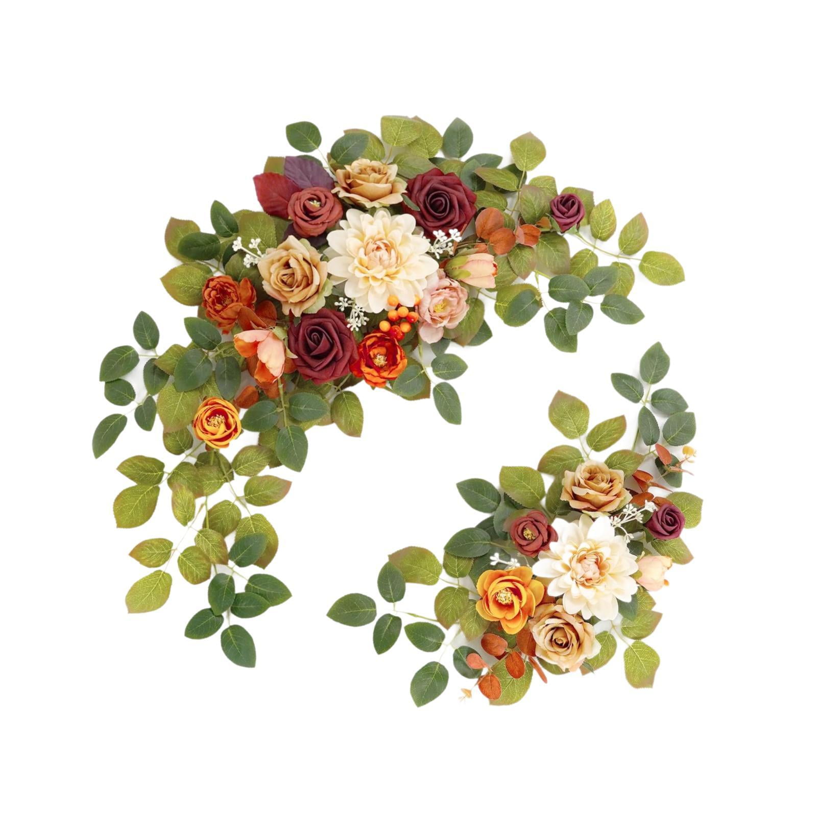 Bothyi - Guirnaldas De Puerta De Flores Para Arco De Boda, Carteles De Bienvenida, Guirnaldas Florales Artificiales, 2 Uds.