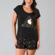 thumbnail image 2 of Pijamas Top M. Corta + Short Flores Mujer 33860-2, 2 of 3