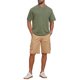 thumbnail image 2 of INSPIRE CHIC Camisetas sólidas de manga corta con cuello redondo y estilo retro desgastado para hombre L Verde Oliva, 2 of 6