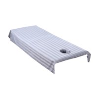 Ioensy - Hoja Decorativa Para Salón De Belleza, Equipo Transpirable Con Orificio Para La Cara Para Salón De Belleza, Hotel Para Adultos, Color Gris