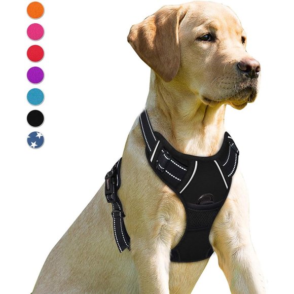 Arnés para perro BARKBAY antitirones con clips frontal y trasero