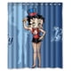 thumbnail image 1 of Cortina de ducha rosa Betty Boop, juego de cortinas de baño con ganchos, tamaño 60 x 72 pulgadas, 1 of 3