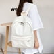 thumbnail image 1 of Student Solid Color Bookbag New High Quality Waterproof Nylon Women School Backpack for Teenage Girls Female Travel Bag, 1 of 3