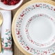 thumbnail image 2 of Corelle Vitrelle Juego de 18 Piezas Navideño para 6 Personas, Vidrio de Triple Capa y Resistente a Astilladuras, Platos y Tazones Redondos Ligeros, ¡Felices Fiestas!, 2 of 7