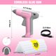 thumbnail image 2 of Minipistola inalámbrica de pegamento caliente WORKPRO, rosa, recargable con varillas, 2 of 8