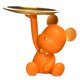 thumbnail image 2 of Bandeja De Almacenamiento De Escultura De Estatuilla De Oso De Resina Organizador De Decoración Del Hogar Naranja, 2 of 5