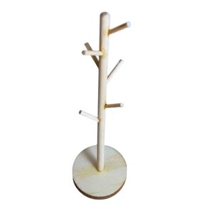 Magideal - Perchero En Miniatura Para 1:6, Modelo De Escena Diy, Accesorios De Decoración Para En Miniatura Para Decoración Para Color De La Madera