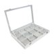 thumbnail image 1 of Caja De Almacenamiento De Joyas, Tocador, Contenedor, Estuche De Almacenamiento De Joyas, Caja De Regalo Para Collares, 12 Rejillas, 1 of 3