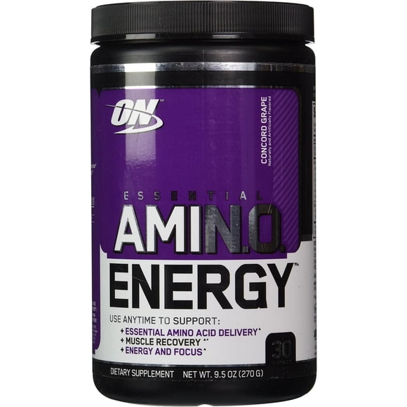 Aminoácidos Optimum Nutrition Essential Amino Energy 30 Concord Grape