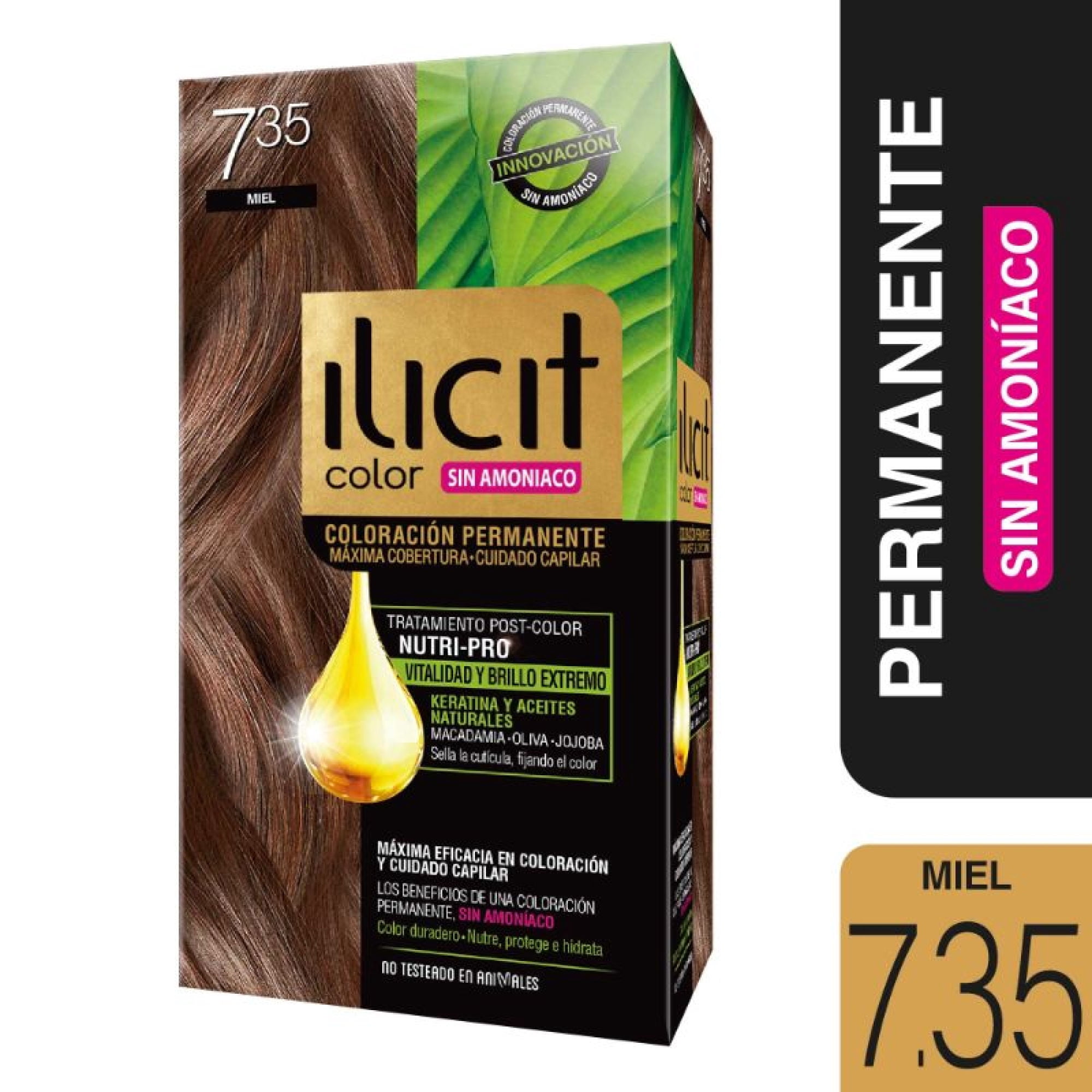 Coloración Ilicit Permanente Sin Amoníaco 7.35 Miel