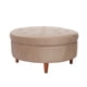 thumbnail image 1 of Pouf Paris Tela Velvet Beige, 1 of 1