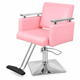 thumbnail image 1 of Silla Sillon Barberia Estetica Hidraulico Giro 360 Grados De Respaldo Fijo Soporta 150 Kg Rosa, 1 of 8