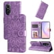 thumbnail image 2 of Funda tipo cartera FOXDOCK para Huawei Nova 9 SE , diseño girasol en relieve, cuero PU, cierre magnético, soporte y tarjetero, 2 of 5