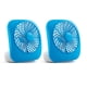 thumbnail image 1 of Ventilador a batería O2COOL Treva de 5 pulgadas, 2 velocidades, azul, paquete de 2, 1 of 6