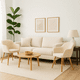 thumbnail image 3 of Pack de 2 Butacas Sitiales Poltronas Diamante Terciopelo - Beige, 3 of 7