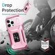 thumbnail image 5 of Funda Armada para iPhone 16 Pro Max con Tapa Deslizante y Soporte Magnético Giratorio Rosa, 5 of 5