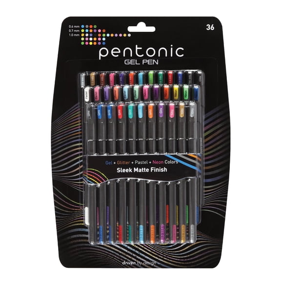 Set de 36 Plumas de Gel Pentonic – Colores Surtidos