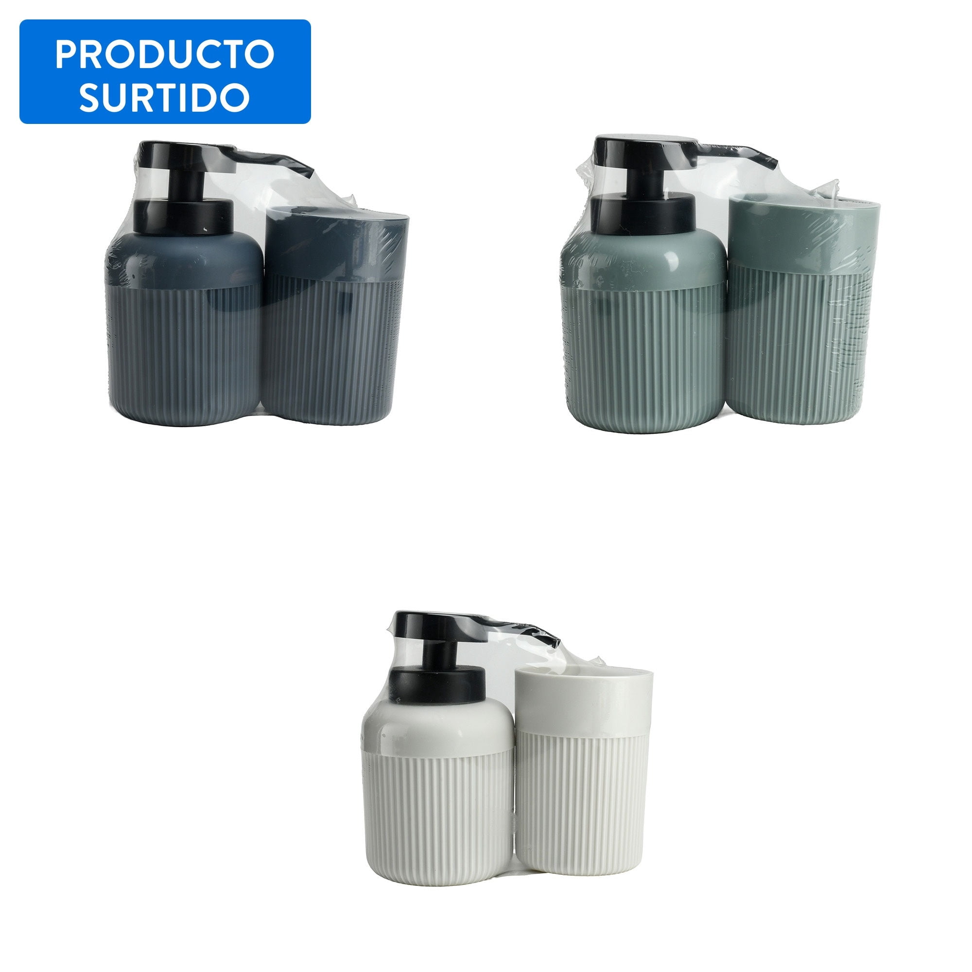 Set Dispensador Plastico, Producto Surtido 1 Un Mainstays