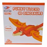 Genérico - Bloques De Construcción Eva 3D Pterosaur 25 Piezas