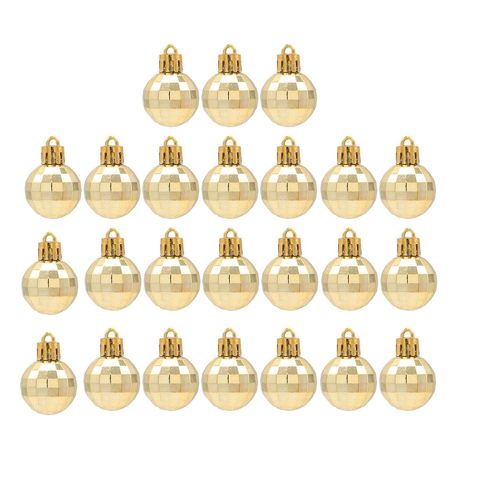 Magideal - Bola De Adornos Navideños Bolas Colgantes De Navidad Adornos De Bolas De Navidad Para Fiestas Suministros Para Árboles De Navidad Dorado