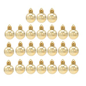 Magideal - Bola De Adornos Navideños Bolas Colgantes De Navidad Adornos De Bolas De Navidad Para Fiestas Suministros Para Árboles De Navidad Dorado