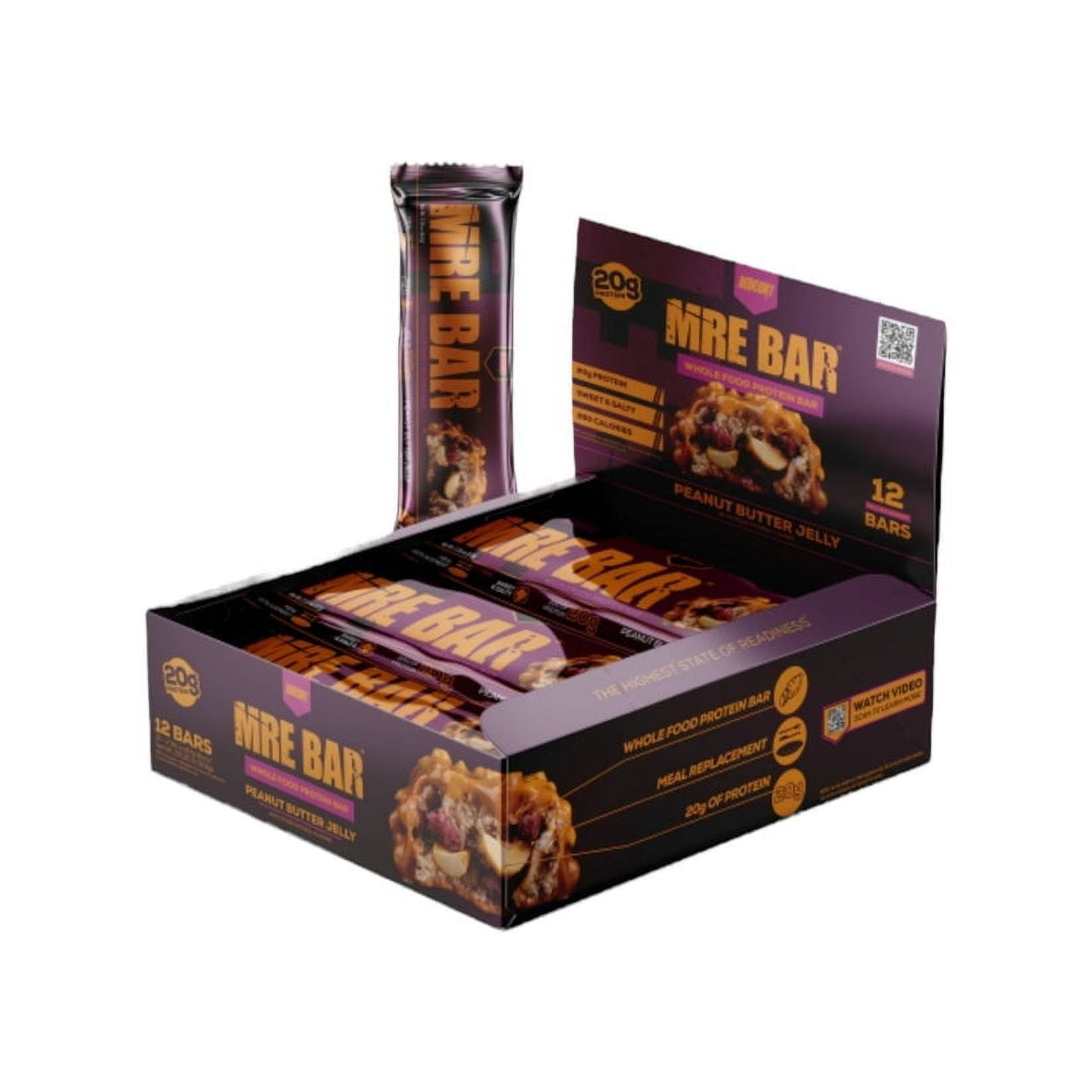 Redcon1 - Box 12 Barras Mre Bar 20g Proteina Peanut Butter Jelly -