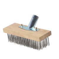 Ioensy - Cepillo De Alambre Con Mango Para Limpieza De Superficies Metálicas, Cepillos Para Arañazos, Escoba De Alambre Para Barbacoa, 20Cm Con Adaptador