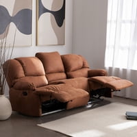 Latam Home - Bergere Perugia Reclinable 3 Cuerpos Cuero Kentucky Tabaco