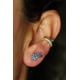 thumbnail image 3 of Piercing Labret 6mm Flor Zircon Azul Titanio Astm F136 G23, 3 of 3